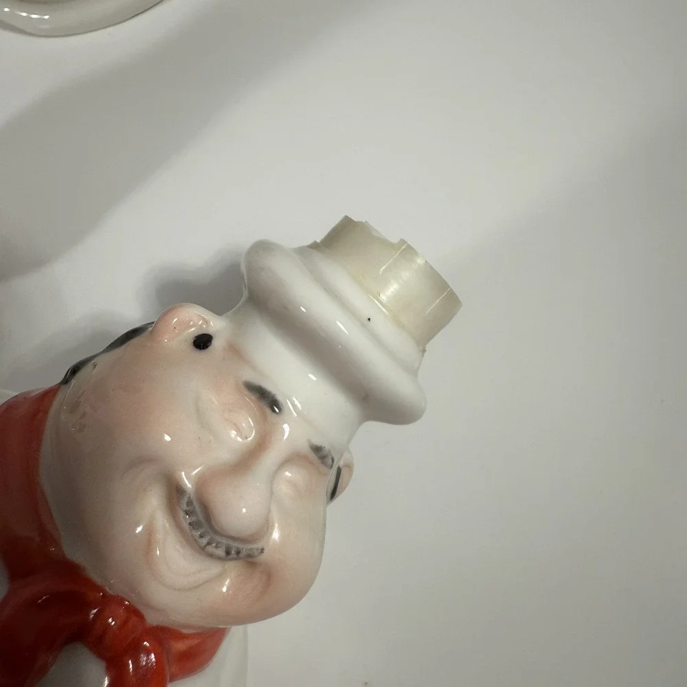 Italian Fat Chef 3D Ceramic Lot of 5 Pieces | Towel,‎ Utensil, Soap, Sponge READ
